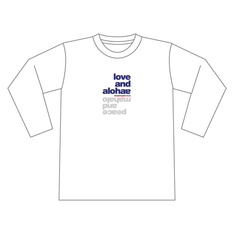 ロングTシャツ（LOVE AND ALOHAA2)