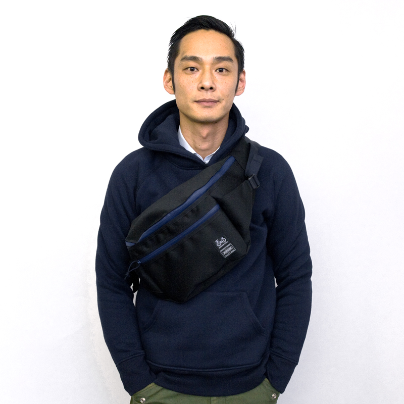 PORTER【直筆サインあり】木梨サイクル×PORTER 　ポーターボディバッグ2ネイビー